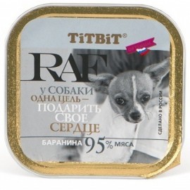 TiTBiT паштет для собак RAF с бараниной - TiTBiT паштет для собак RAF с бараниной