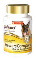 Unitabs BrewersComplex Витаминно-минеральный комплекс для крупных собак для кожи и шерсти 100 таб. (49681)