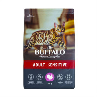 Распродажа! Mr.Buffalo ADULT SENSITIVE (Баффало для кошек с чувствительным пищеварением с индейкой)