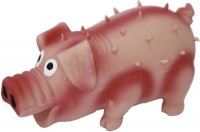 №1 Игрушка для собак "Свинка розовая с пищалкой латекс" 10см (83873)