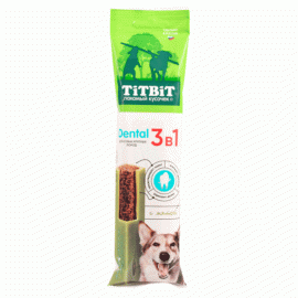 TiTBiT Dental 3в1 лакомство для собак крупных пород с мятой - TiTBiT Dental 3в1 лакомство для собак крупных пород с мятой