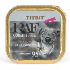TiTBiT паштет для собак RAF с говядиной - TiTBiT паштет для собак RAF с говядиной