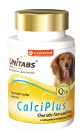 Unitabs CalciPlus Витаминно-минеральный комплекс для собак для зубов и костей 100 таб. (49686)