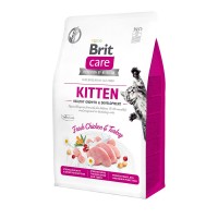 Brit Care Cat GF Kitten Healthy Growth & Development (Брит Кэа гипоаллергенный беззерновой корм для котят, беременных и кормящих кошек)