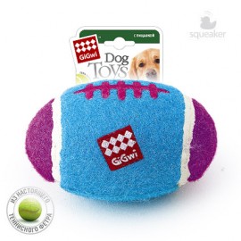 Gigwi Игрушка для собак Мяч-регби с пищалкой большой 17см 75272 (53083) - мяч регби.jpg