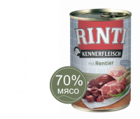 Rinti KENNERFLEISCH mit Rentier (Ринти Знаток Мяса консервы для собак северный олень)