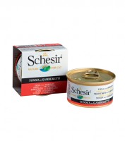 Schesir консервы для кошек с тунцом и креветками (10461)