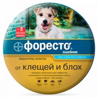 Bayer Foresto (Форесто) Ошейник для собак от клещей, блох и вшей менее 8кг. 37282