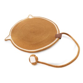Triol (Триол когтеточка-коврик из хлопкового шнура с шариком "Ушки" 40*40см) - Triol (Триол когтеточка-коврик из хлопкового шнура с шариком "Ушки" 40*40см)