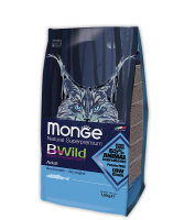 Корм Monge Bwild Low Grain Cat Anchovies (корм Монж сбалансированный рацион с анчоусами для взрослых кошек)