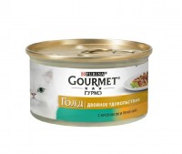 Gourmet Gold (Rabbit&Liver Кусочки в соусе для кошек с кроликом и печенью) (12032395)