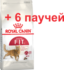 ROYAL CANIN Fit 32 (Роял Канин для кошек имеющих доступ на улицу до 7 лет) (10688 + паучи )  - ROYAL CANIN Fit 32 (Роял Канин для кошек имеющих доступ на улицу до 7 лет) (10688 + паучи ) 