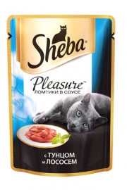 Распродажа! Sheba Pleasure паучи для кошек тунец и лосось (18623) - Pleasure_gravy_tuna_losos.jpg
