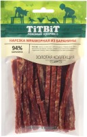 TiTBiT золотая коллекция лакомство для собак нарезка мраморная из баранины