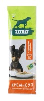 TiTBiT лакомство крем-суп для собак с кусочками индейки