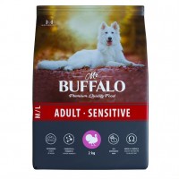 Mr.Buffalo ADULT SENSITIVE Medium/Large (Баффало для собак средних/крупных пород с чувствительным пищеварением с индейкой)