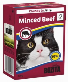 Feline Beef (мясные кусочки для кошек в желе с Рубленой Говядиной от БОЗИТА) (46661) мясные кусочки для кошек в желе с рубленой говядиной