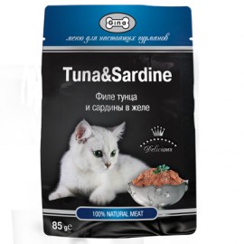 Tuna &amp; Sardine (от GINA с тунцом и сардинами для кошек) (99601) с тунцом и сардинами