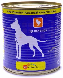 Консервы VitAnimals для собак (цыпленок) (53883) - VitAnimals для собак цыпленок 13.10.15.jpg