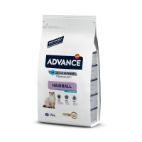 Корм Advance Hairball Sterilized для вывода шерсти у взрослых стерилизованных кошек с индейкой и рисом