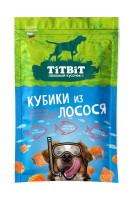 TiTBiT рыбные лакомства для собак кубики из лосося
