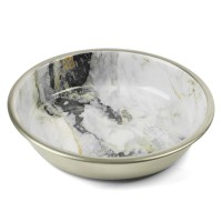 Triol (Триол миска металлическая на резинке "Мрамор")