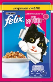 Felix (Аппетитные кусочки для котят Курица в Желе) - Felix (Аппетитные кусочки для котят Курица в Желе)