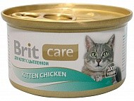 Brit консервы для котят с курицей 80гр (19479)