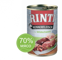 Rinti KENNERFLEISCH mit Wildschwein (Ринти Знаток Мяса консервы для собак дикий кабан)