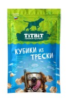 TiTBiT рыбные лакомства для собак кубики из трески