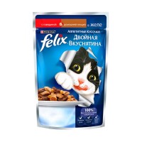 Felix Двойная вкуснятина для кошек с Говядиной и Домашней птицей