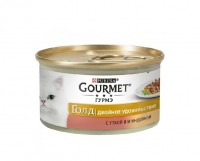 Gourmet Gold (Duck&Turkey Кусочки в соусе для кошек с уткой и индейкой) (12032394)