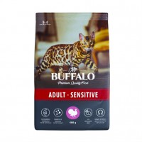 Mr.Buffalo ADULT SENSITIVE (Баффало для кошек с чувствительным пищеварением с индейкой)