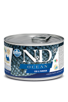 N&D DOG OCEAN COD & PUMPKIN MINI (Фармина Н&Д оушен консервы для собак мини, треска и тыква)