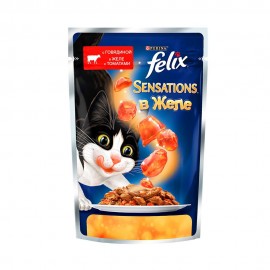 Felix Sensations (кусочки в желе для кошек с говядиной и томатами) (12318965) - Felix Sensations (кусочки в желе для кошек с говядиной и томатами) (12318965)