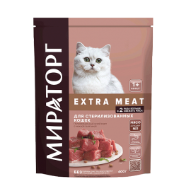 Мираторг EXTRA MEAT для стерилизованных кошек c нежной Телятиной - Мираторг EXTRA MEAT для стерилизованных кошек c нежной Телятиной