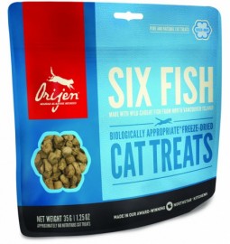 Orijen SIX FISH лакомство для кошек 35гр - Orijen SIX FISH лакомство для кошек 35гр