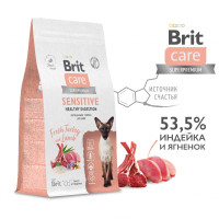 Brit Care Superpremium Cat Sensitive (Брит каре для кошек с чувствительным пищеварением с индейкой и ягненком)