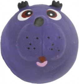 №1 Игрушка для собак "Мяч-мордашка фиолетовый с пищалкой латекс" 6см (83933) - №1 Игрушка для собак "Мяч-мордашка фиолетовый с пищалкой латекс" 6см (83933)