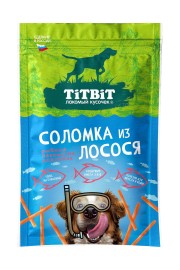 TiTBiT рыбные лакомства для собак соломка из лосося - TiTBiT рыбные лакомства для собак соломка из лосося