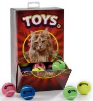 Beeztees игрушка для кошек "мяч теннисный с колокольчиком" в ассорт. 25883 (425630)