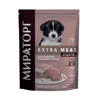 Мираторг EXTRA MEAT для щенков средних пород в возрасте от 3 до 12 месяцев c нежной Телятиной
