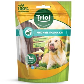 Triol лакомство для собак мясные полоски из кролика - Triol лакомство для собак мясные полоски из кролика