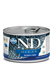 N&D DOG OCEAN SEA BASS & SQUID MINI (Фармина Н&Д оушен консервы для собак мини, сибас и кальмар) - N&D DOG OCEAN SEA BASS & SQUID MINI (Фармина Н&Д оушен консервы для собак мини, сибас и кальмар)