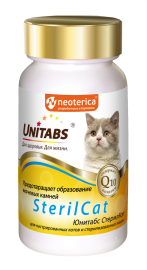 Unitabs SterilCat Витаминно-минеральный комплекс для кастрированных котов и стерилизованных кошек 120 таб. (80421) - Unitabs SterilCat Витаминно-минеральный комплекс для кастрированных котов и стерилизованных кошек 120 таб. (80421)