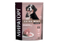 Мираторг EXTRA MEAT для щенков крупных пород в возрасте от 3 до 18 месяцев c нежной Телятиной