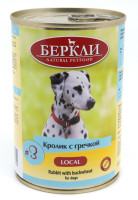 Berkley Local (Беркли консервы для собак №3 Кролик с гречкой)