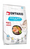 Ontario Cat Hair & Skin (Онтарио для здоровья кожи и шерсти кошек с лососем)