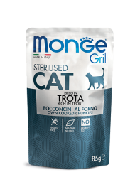 Monge Grill Trota Sterilised (Монж паучи для стерилизованных кошек с итальянской форелью) - Monge Grill Trota Sterilised (Монж паучи для стерилизованных кошек с итальянской форелью)