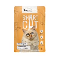 Smart Cat (Смарт Кэт паучи для кошек кусочки курочки с тыквой в нежном соусе)
